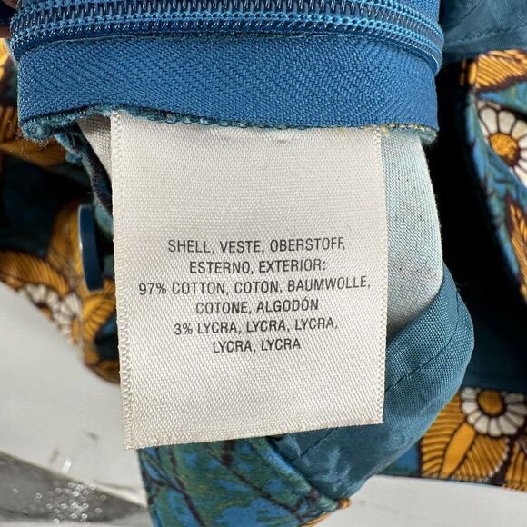 Elevenses Bird Of Paradise Shorts Womens Size 2 Teal and Marigold Floral Boho - Picture 8 of 8